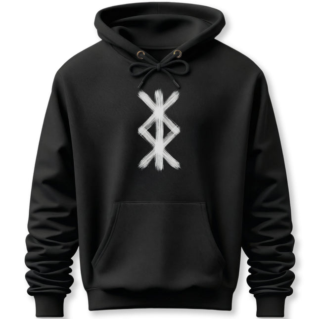 Protection Bind Rune Hoodie | Norse Viking Runic Symbol Pullover Hoodie