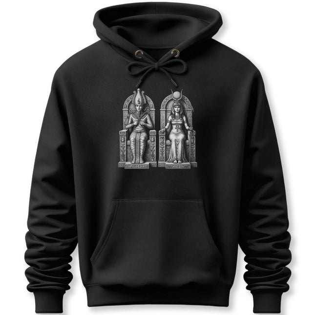 Isis & Osiris Egyptian Gods Hoodie | Ancient Mythology Pullover Hoodie