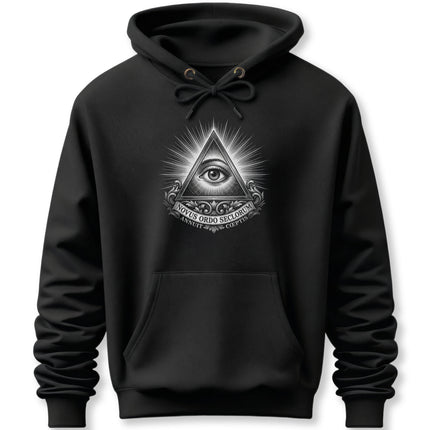 Eye of Providence Hoodie | All-Seeing Eye Illuminati Pyramid Pullover Hoodie