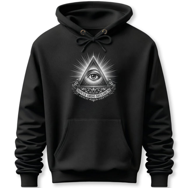 Eye of Providence Hoodie | All-Seeing Eye Illuminati Pyramid Pullover Hoodie