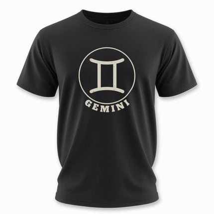 Gemini Zodiac Sign T-Shirt | Astrology Symbol Tee | V6