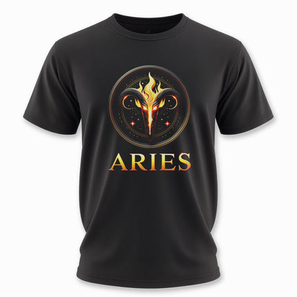 Aries Zodiac Fire Sign T-Shirt | Astrology Symbol Tee | V22