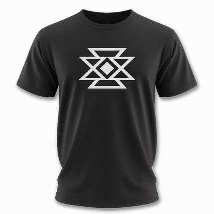 Butterfly Geometric Symbol T-Shirt | Native American Inspired Unisex Tee V1