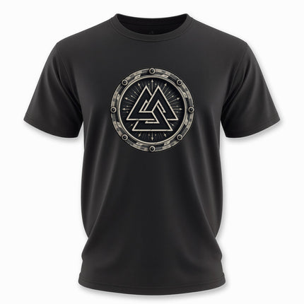 Asgard Symbol Viking T-Shirt | Symbolic Norse Shield Tee | V13