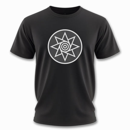 Octagram Spiral Sun T-Shirt | Symbolic Solar Design Tee | V3