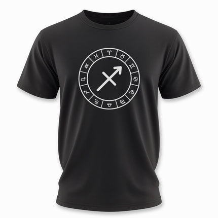 Sagittarius Astrology Sign T-Shirt | Zodiac Symbol Unisex Tee | V2