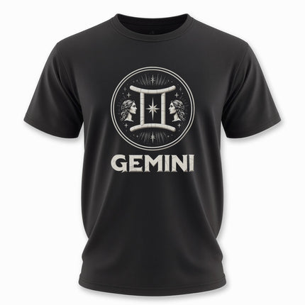 Gemini Zodiac Sign T-Shirt | Astrology Graphic and Text Unisex Tee | V10