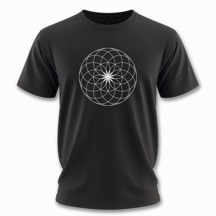 Lotus Of Life Sacred Geometry T-Shirt | Geometric Design Unisex Tee V1