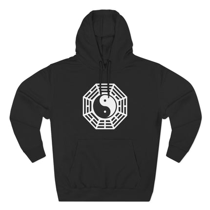 Bagua Yin Yang Hoodie | Taoist I Ching Graphic Pullover | Trigram Sweatshirt V1