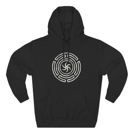 Hekate's Wheel Strophalos hoodie. Pagan goddess witchy mythology apparel design.