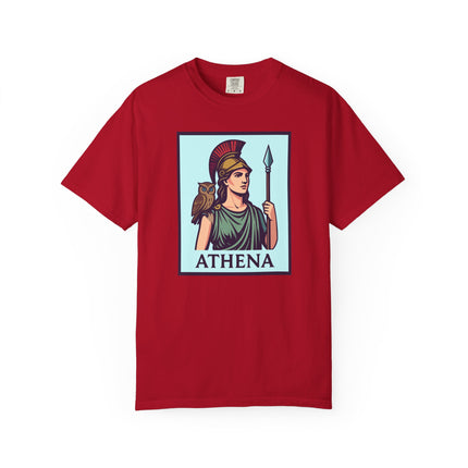 Athena Greek Goddess T-Shirt | Mythology Owl Spear Graphic Unisex Tee | V1