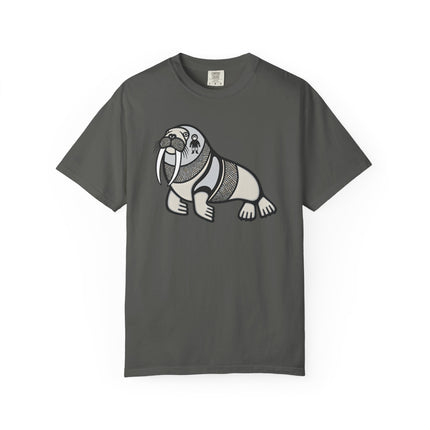 Inuit Walrus Graphic T-Shirt | Arctic Indigenous Symbol Tee | Comfort Colors