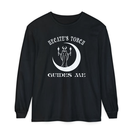 Hecate's Torch Guides Me Long Sleeve T-Shirt | Greek Goddess Art