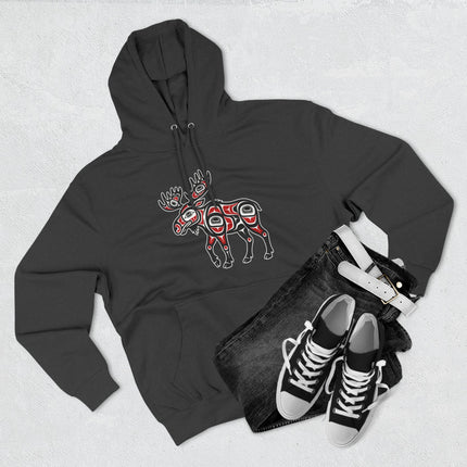 Moose Indigenous Art Hoodie | Northwest Coast Tribal Graphic Hoodie
