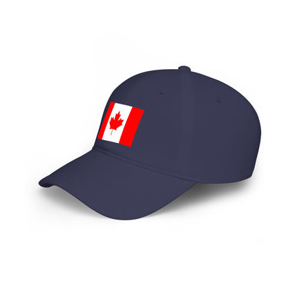 Canada flag baseball cap featuring the red maple leaf design.