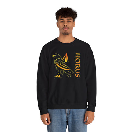 Egyptian God Horus Sweatshirt | Falcon Mythology Pullover | V5
