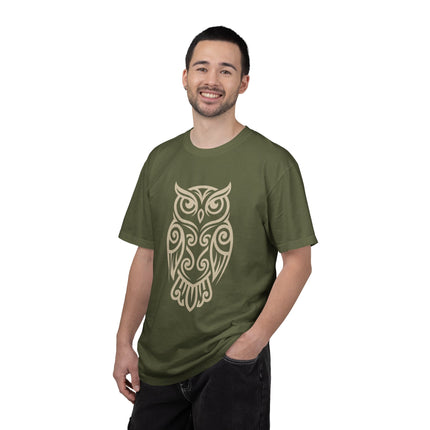 Tribal Owl T-Shirt | Intricate Celtic Knot Wisdom Unisex Unisex Tee