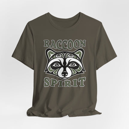 Raccoon Spirit Tribal T-Shirt | Native American Style Animal Tee | Spirit