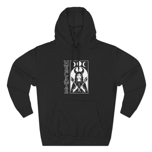 Hecate Goddess Witchcraft Hoodie | Triple Moon Pagan Magic Pullover V1