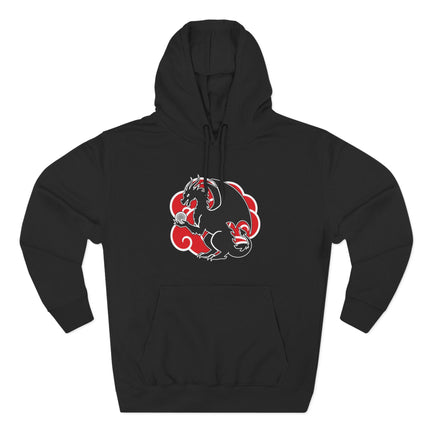 Dragon & Red Cloud Hoodie | Chinese Style Graphic Unisex Pullover V2