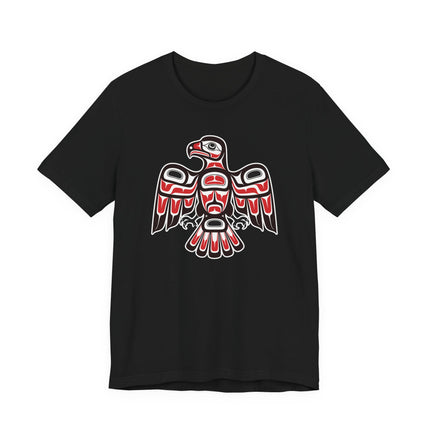 Haida Style Hawk T-Shirt | Pacific Northwest Indigenous Art Formline | Hawk