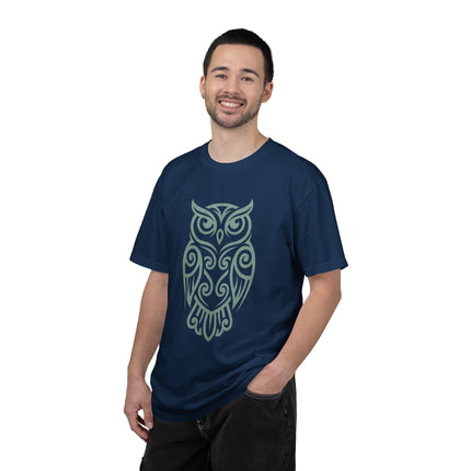 Tribal Owl T-Shirt | Intricate Celtic Knot Wisdom Unisex Unisex Tee