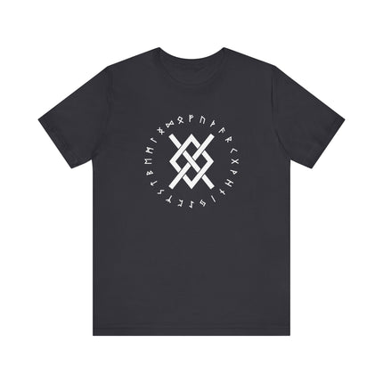 Norse Gungnir Runic Knot T-Shirt | Viking Odin's Spear Symbol Unisex Tee | V2