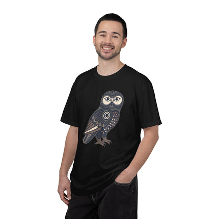 Inuit Inspired Owl T-Shirt | Geometric Tribal Bird Graphic | Comfort Colors