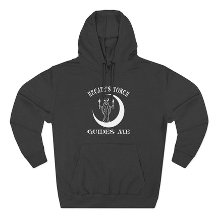 Hecate's Torch Guides Me Hoodie | Witchy Goddess Crescent Moon Pullover V1