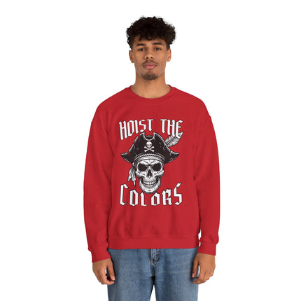 Hoist The Colors Pirate Skull Sweatshirt | Skull & Crossbones Unisex Pullover Sweatshirt