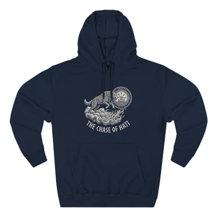 Chase of Hati Norse Mythology Hoodie | Mythical Beast Tattoo Graphic