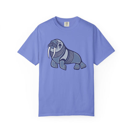Inuit Walrus Graphic T-Shirt | Arctic Indigenous Symbol Tee | Comfort Colors