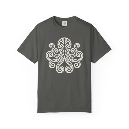 Tribal Octopus T-Shirt | Celtic Swirl Kraken Graphic Tee | Comfort Colors