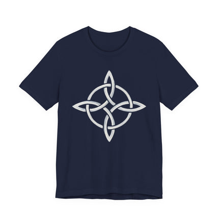 Witch's Knot Celtic Protection Magic Symbol T-Shirt | Painted Runic Pagan Tee