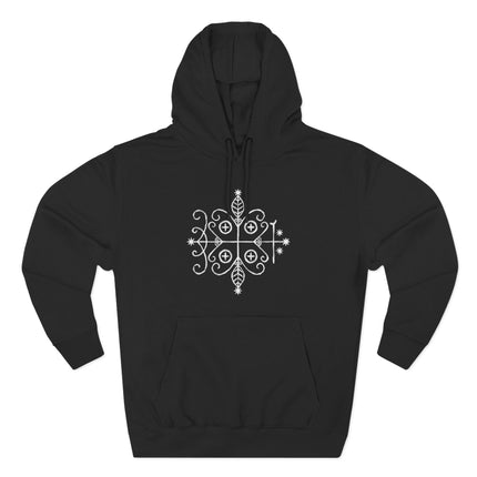 Papa Legba Veve Hoodie - Haitian Vodou Sacred Geometry Art