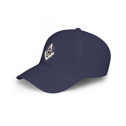 Freemason Square Compass DTF Print Baseball Cap | Secret Society Emblem Hat