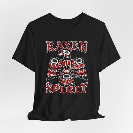Raven Spirit T-Shirt | Native American Tribal Art Raven Tee | Spirit