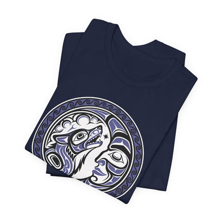 Formline Grandmother Moon Sacred Circle Tribal Art T-Shirt