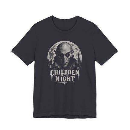 Children of the Night T-Shirt | Moonlit Gothic Vampire Portrait Tee