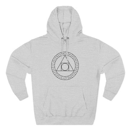 Philosopher's Stone Hoodie With Alchemy Symbols | Sacred Geometry Pullover V2