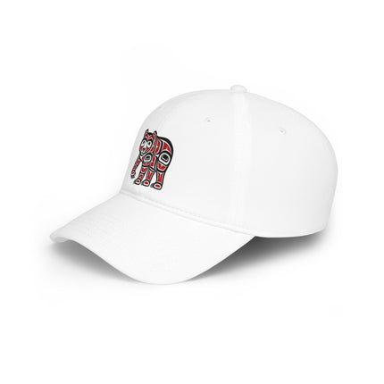 Haida Formline Bear DTF Print Baseball Cap | Pacific Northwest Art Hat
