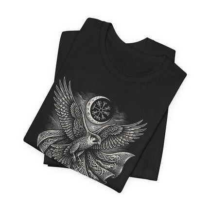 Norse Mythology Freya's Falcon Cloak Tee - Freya Goddess Design