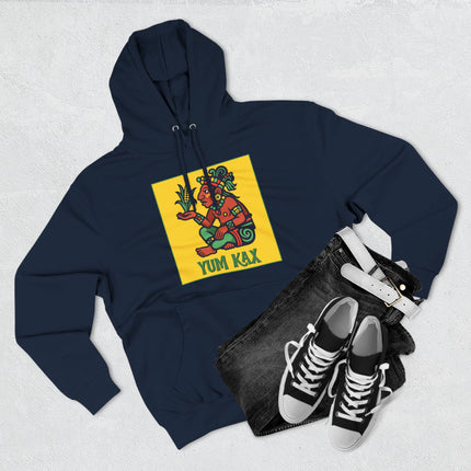 YUM KAX Mayan Corn God Hoodie | Mesoamerican Art Unisex Pullover V1