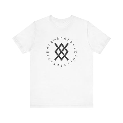 Norse Gungnir Runic Knot T-Shirt | Viking Odin's Spear Symbol Unisex Tee | V2