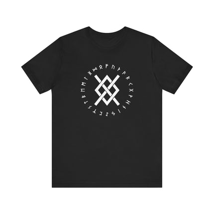 Norse Gungnir Runic Knot T-Shirt | Viking Odin's Spear Symbol Unisex Tee | V2