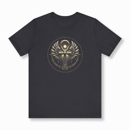 Ankh Wings T-Shirt | Ancient Egyptian Symbol Tee | V3