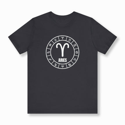 Aries Zodiac Sign Astrology T-Shirt | Zodiac Symbol Unisex Tee | V23