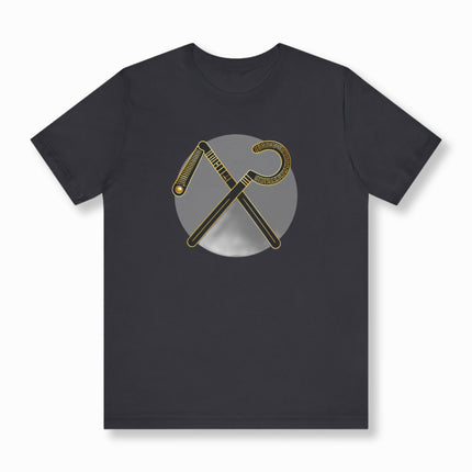 Egyptian Crook and Flail T-Shirt | Ancient Osiris Symbol | V2