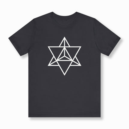 Merkaba Sacred Geometry T-Shirt | Mystical Symbolic Unisex Tee | V2