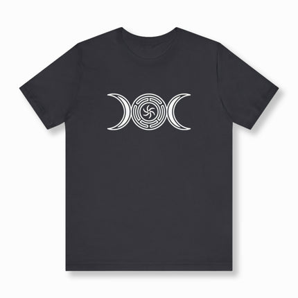 Hekate's Wheel Triple Moon Goddess Shirt | Pagan Witchcraft Unisex Tee V2